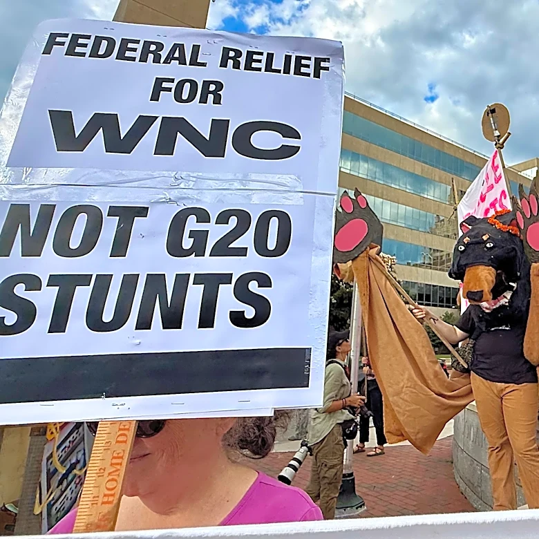Helene recovery drives criticism as G20 convenes in Asheville