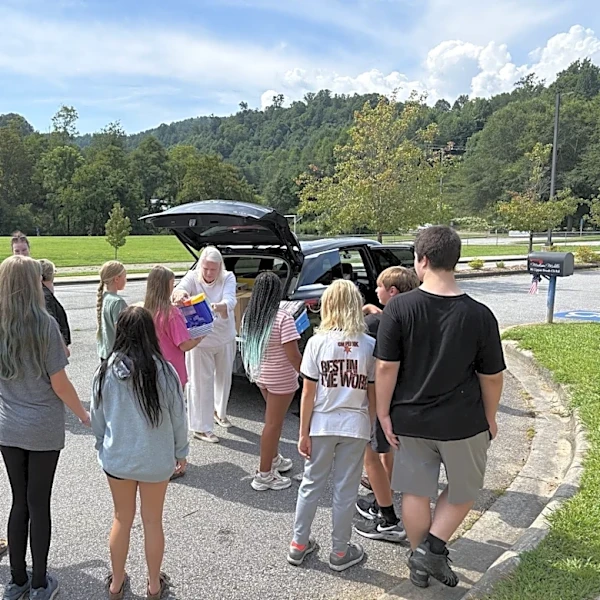 State Human Resources Director delivers supplies to Madison Middle