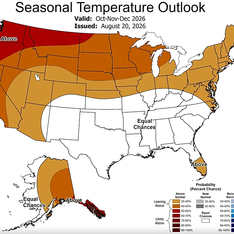 NOAA predicts just how wet it could get in NC could get in fall 2026