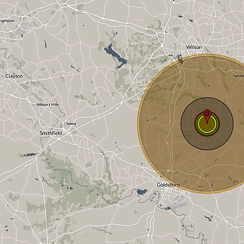 2 hydrogen bombs were dropped in North Carolina. It was 'close' call