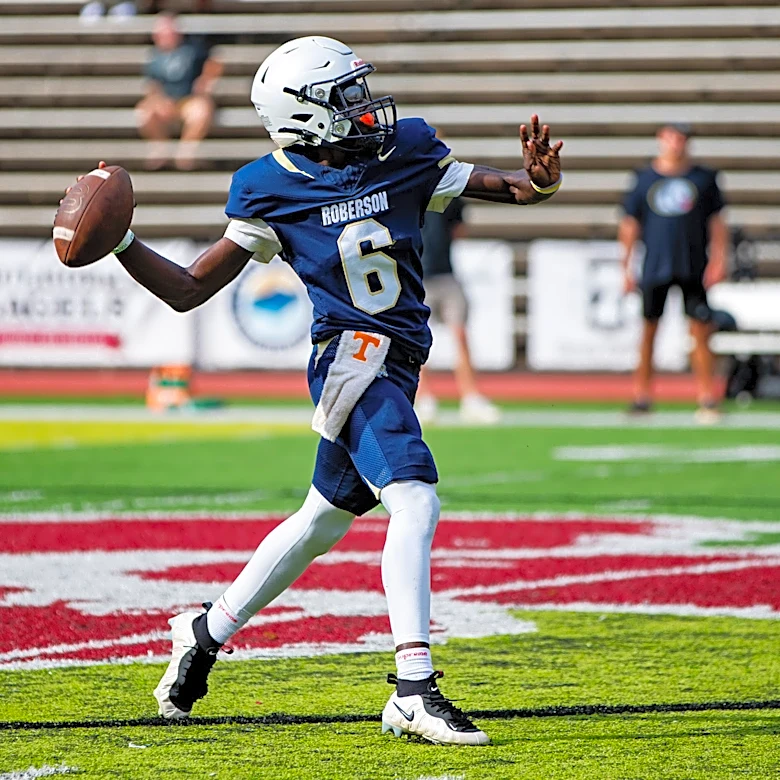 Roberson's Karod Harris throws for 5 TDs to lead Week 8 WNC high school football top performers