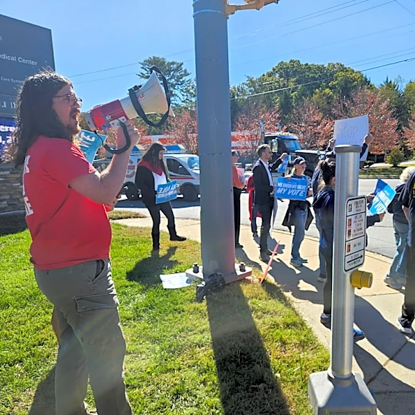 Asheville's federal employees rally against Trump's workforce approach