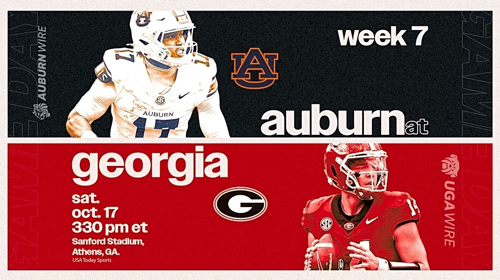 Where to watch Auburn vs Georgia today: Time, TV channel for Saturday
