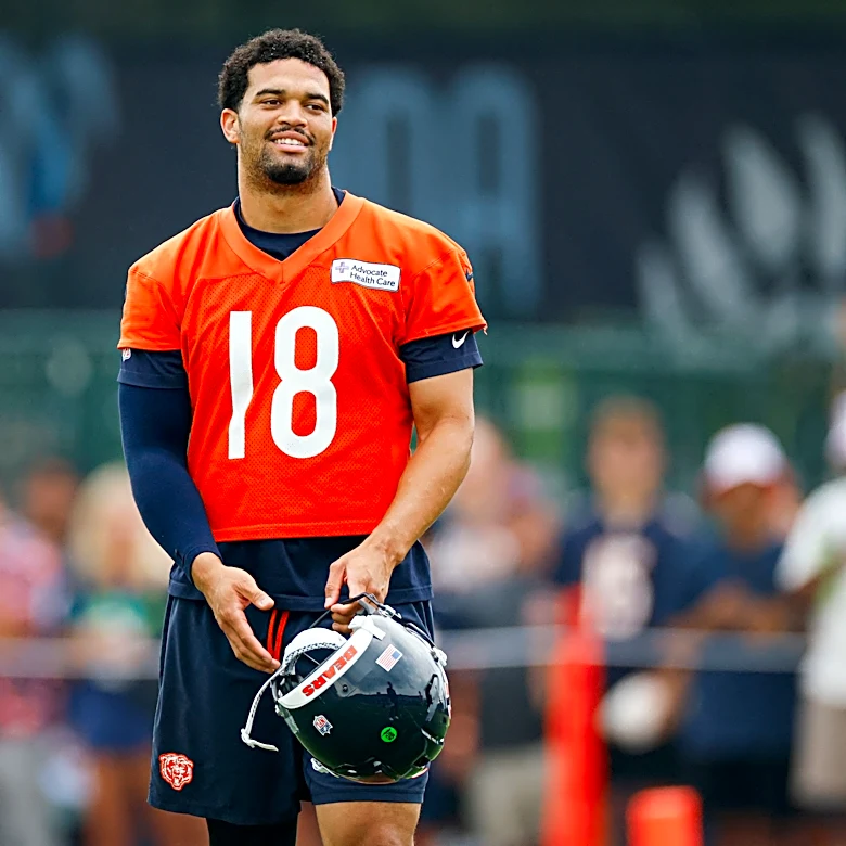 Press Taylor loves Bears QB Caleb Williams' growth, vocal leadership