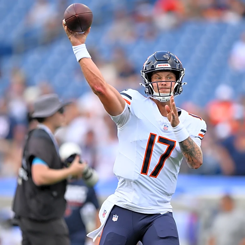 Bears QB Tyson Bagent returns to Halas Hall before Week 3