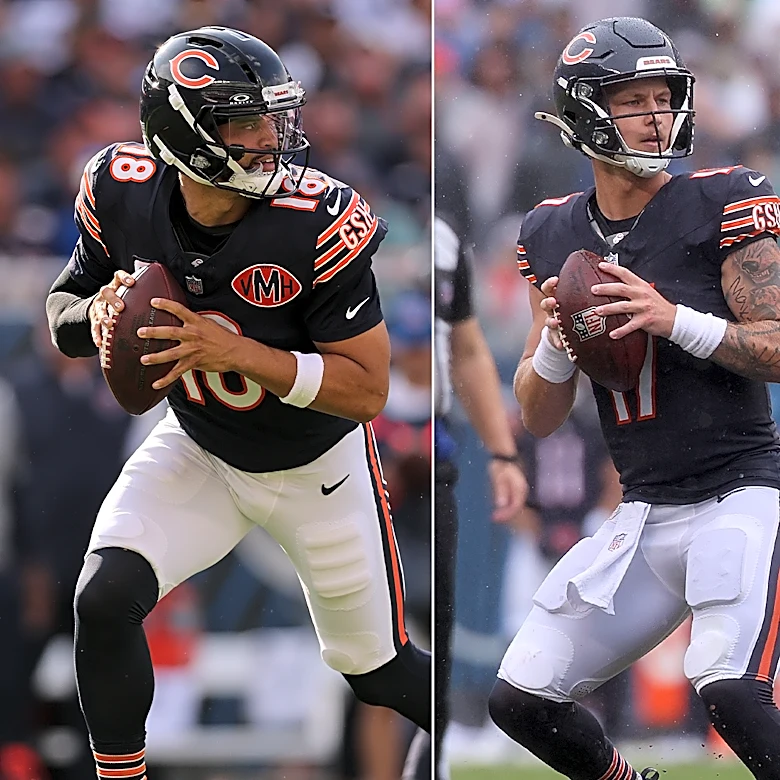 Who are the Bears starting at QB vs. Eagles?