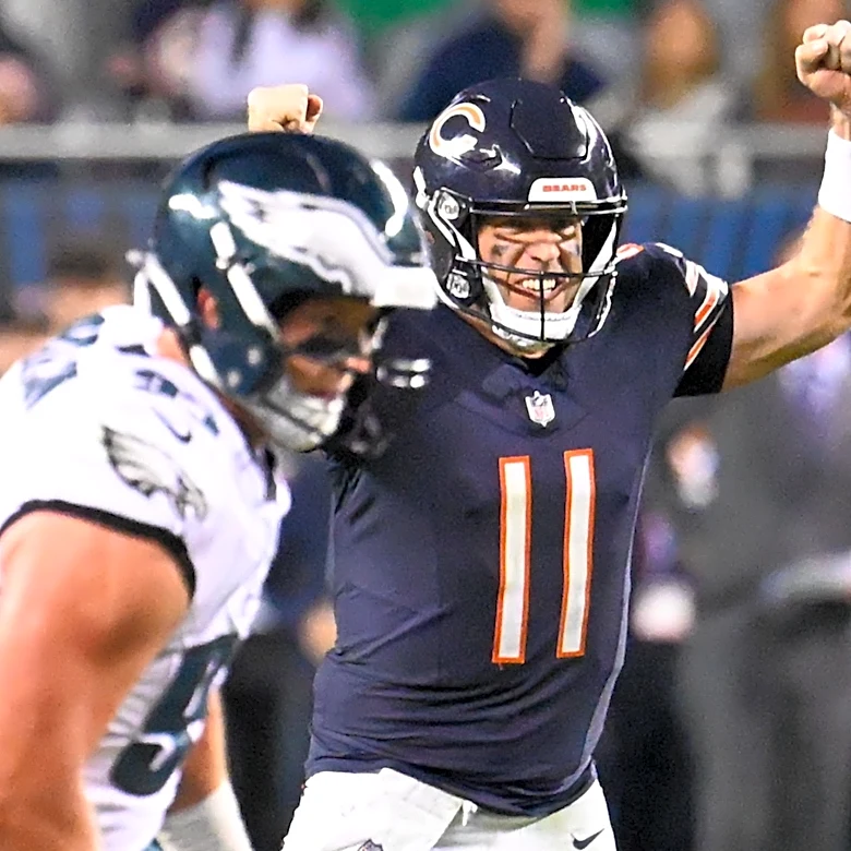 Joe Thuney reacts to Bears QB Case Keenum's outing vs. Eagles