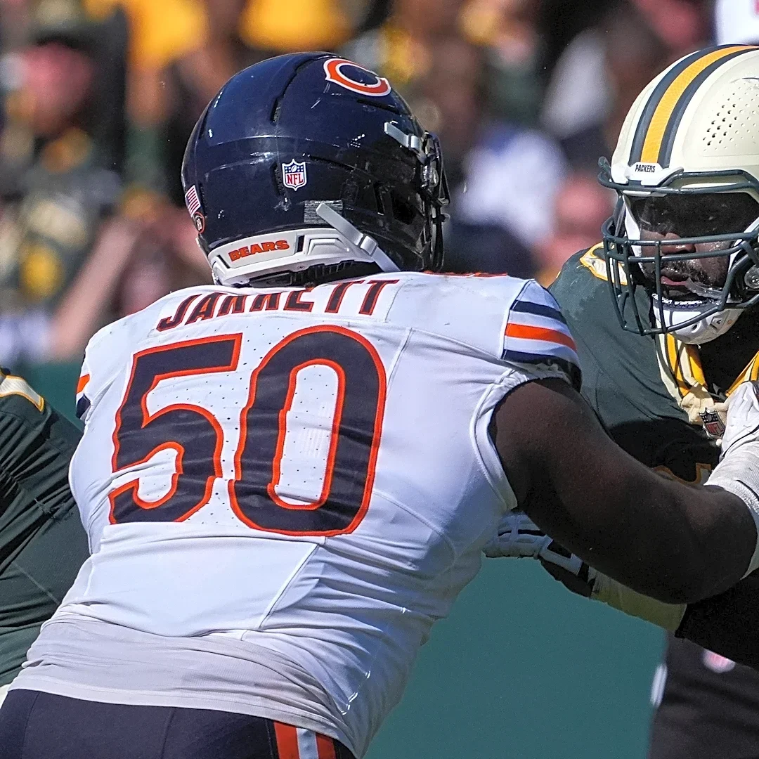 Grady Jarrett reacts to Bears' defensive performance vs Packers