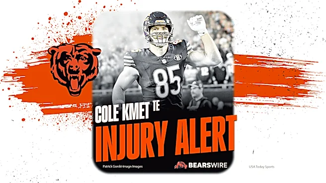 Latest update on Bears TE Cole Kmet's knee injury