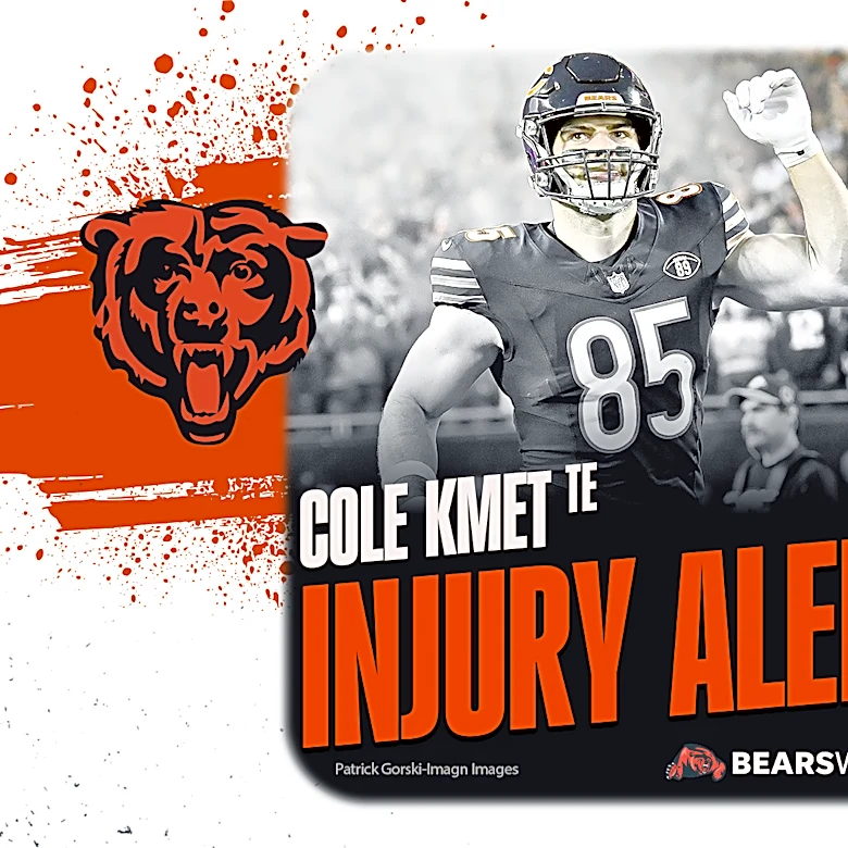 Bears TE Cole Kmet believed to have suffered season-ending knee injury