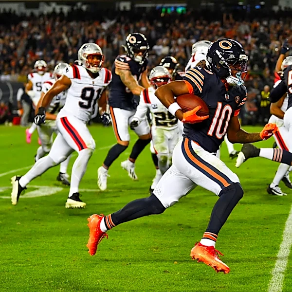 Caleb Williams has been perfect targeting Bears WR Luther Burden