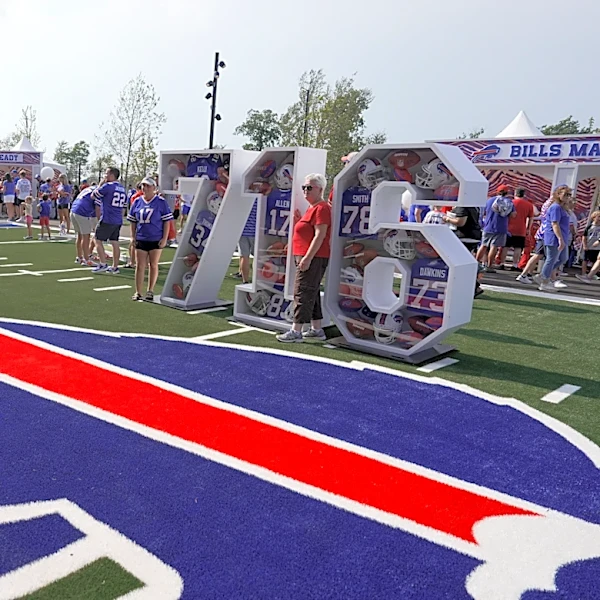 Fans celebrate football at new Highmark Stadium in most Bills Mafia way