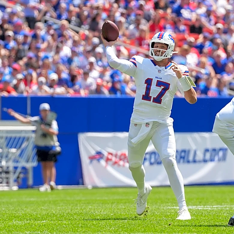 Bills' Josh Allen on first touchdown pass at the new Highmark Stadium