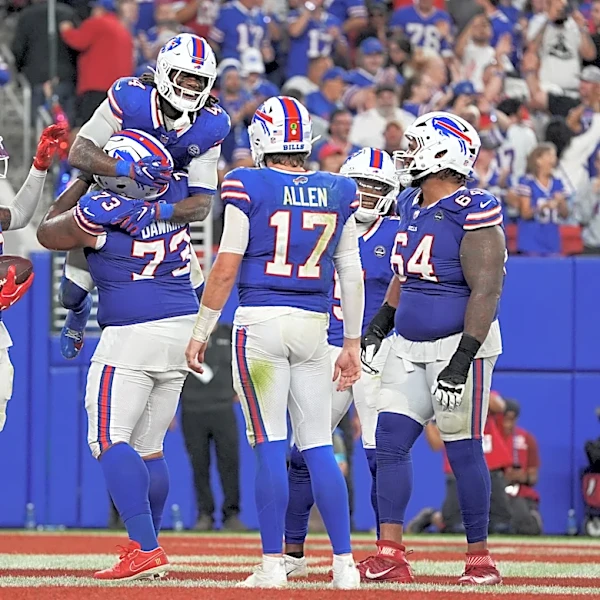 Where does PFF rank the Bills' offensive line into Week 3?