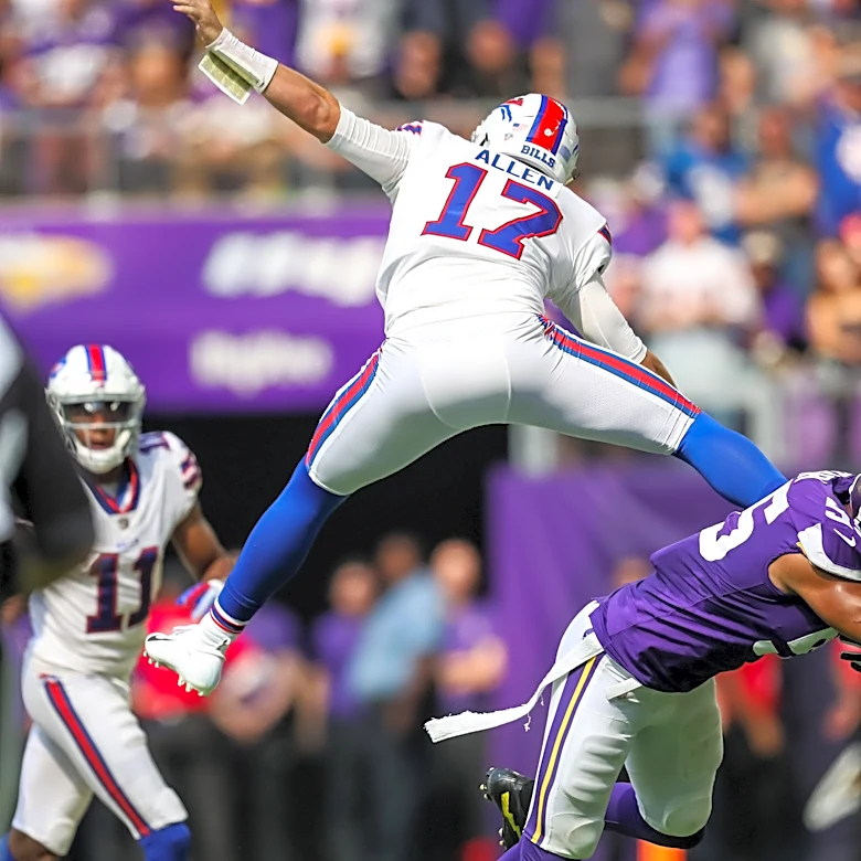 Iconic moment for Bills QB Josh Allen has hilarious reaction from recipient