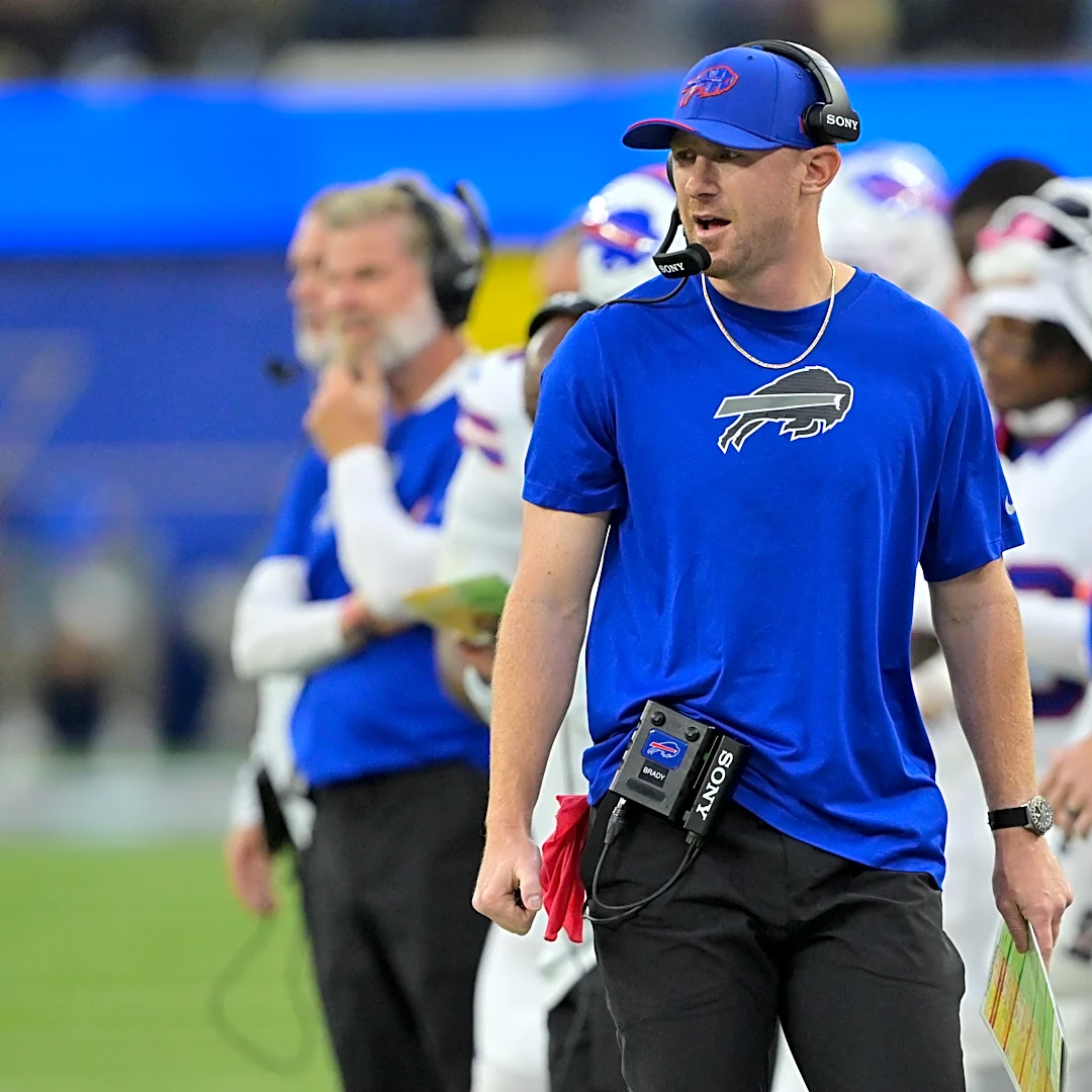 Bills' Joe Brady locker room speech post-Rams win (video)