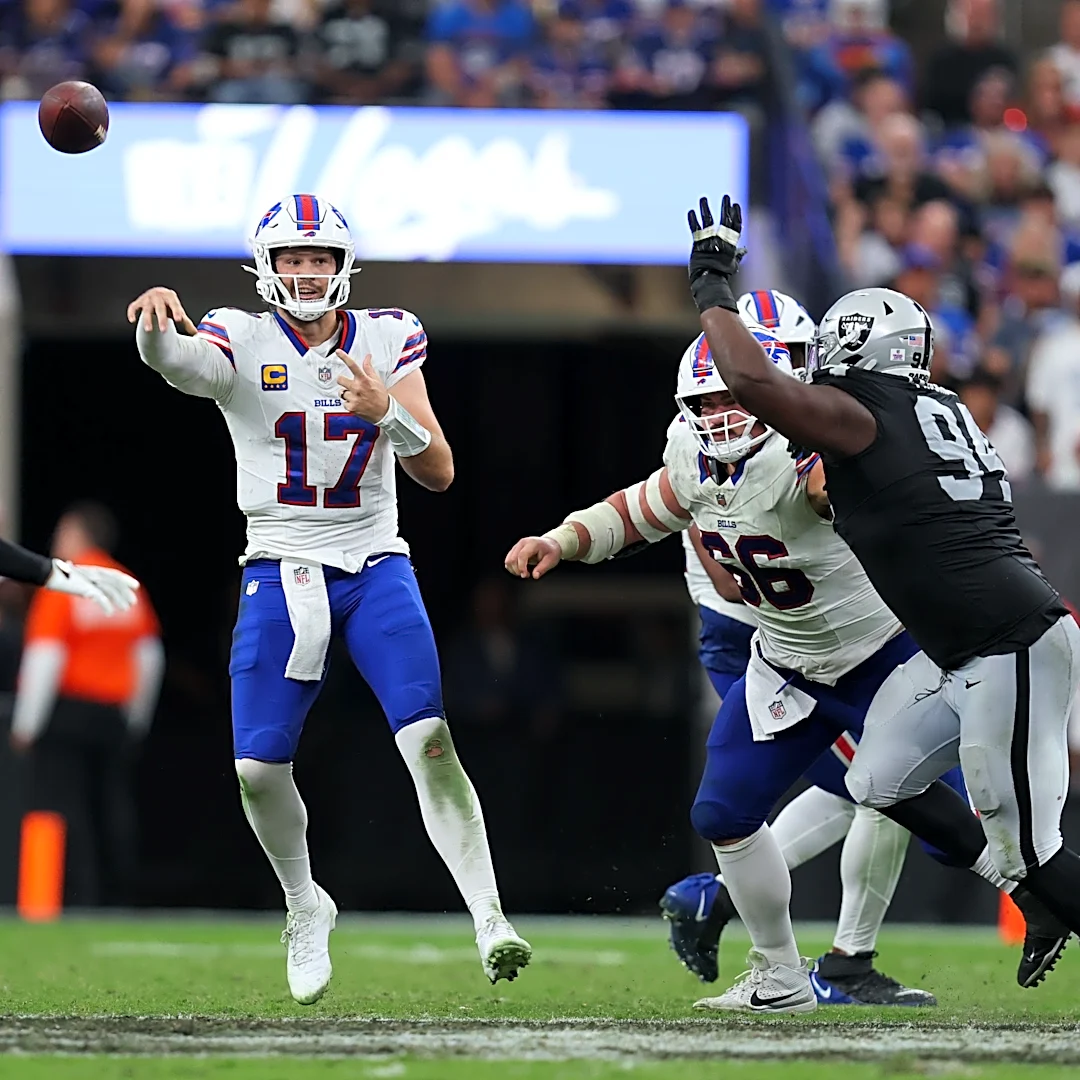 Bills' Josh Allen on wild flip-pass touchdown in win over Raiders