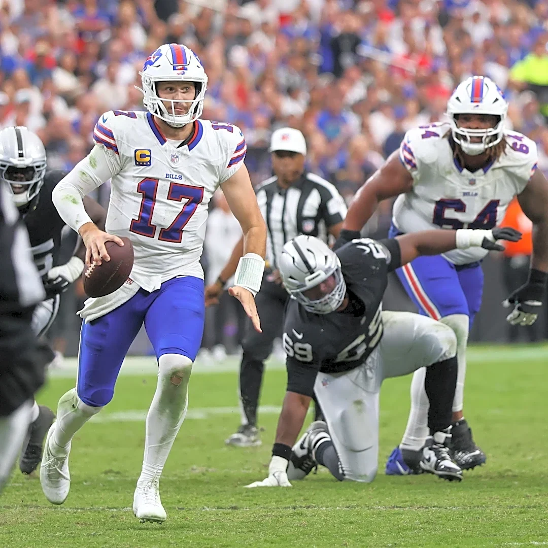 One more time: Bills' Josh Allen scores touchdown of year vs. Raiders (video)