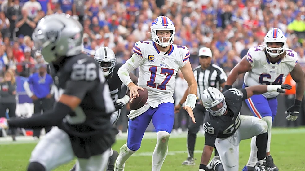 One more time: Bills' Josh Allen scores touchdown of year vs. Raiders (video)