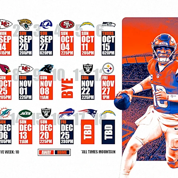 Denver Broncos 2026 Schedule Wallpaper