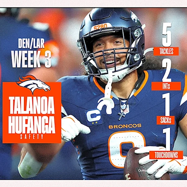 Talanoa Hufanga won the game and made Broncos history on ‘SNF’