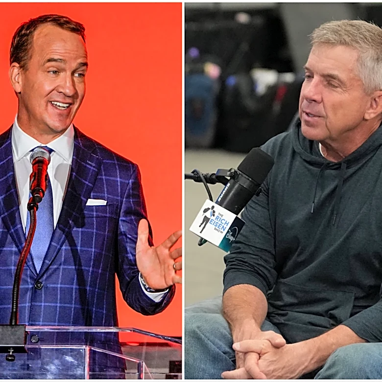 Sean Payton jokes Peyton Manning's paying 'half a million' for 'ManningCast' interview