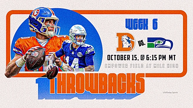 Broncos and Seahawks will wear beautiful throwback uniforms on 'TNF'