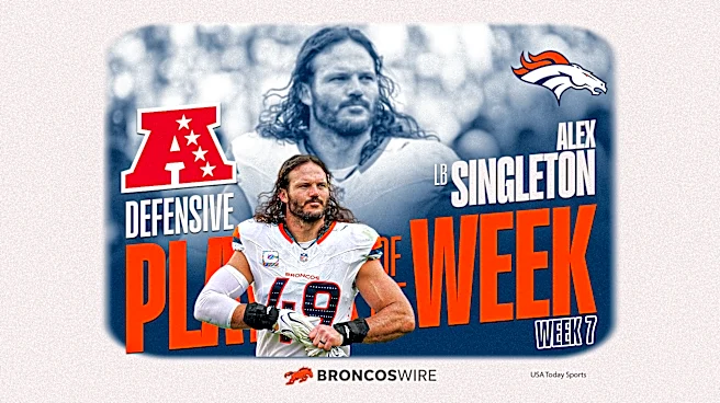 Broncos tackling machine Alex Singleton named AFC Defensive Player of the Week