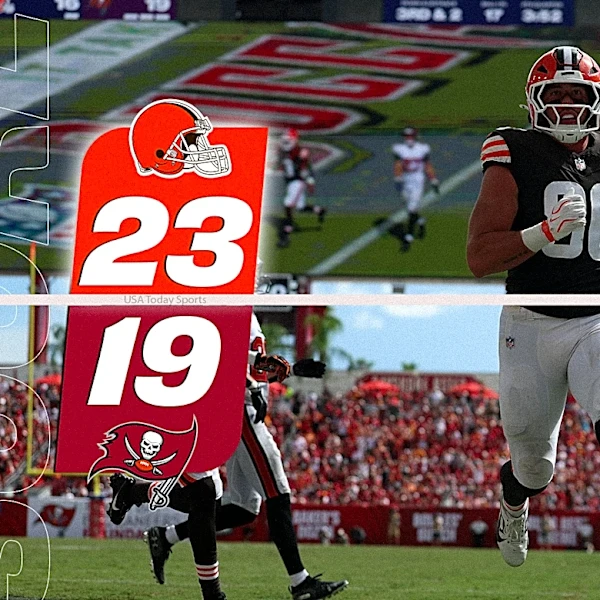 Bucs fall to Browns after wild weather-delayed finish