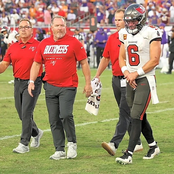 Baker Mayfield pushing to beat initial timeline for return