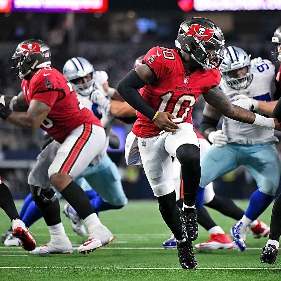Bucky Irving led the league in rush yards in week 5 with 165