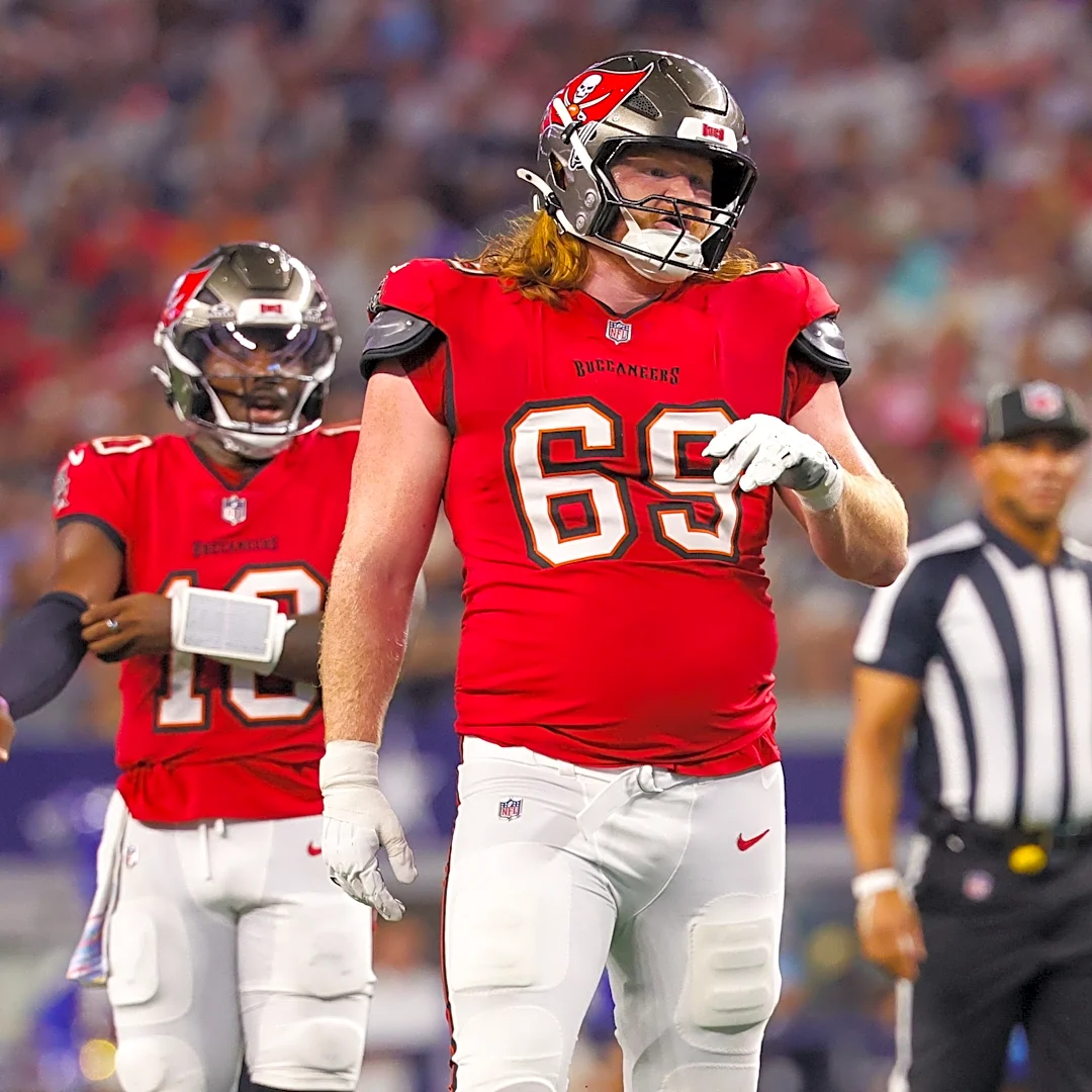 Bucs OL drops 2 spots in latest PFF rankings