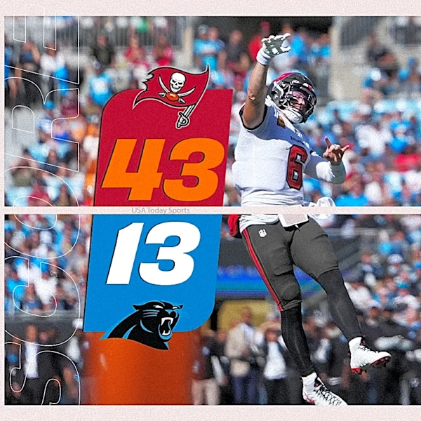 Buccaneers run wild as defense overwhelms Panthers in Week 7