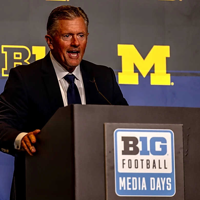 Michigan coach Kyle Whittingham Big Ten media days press conference