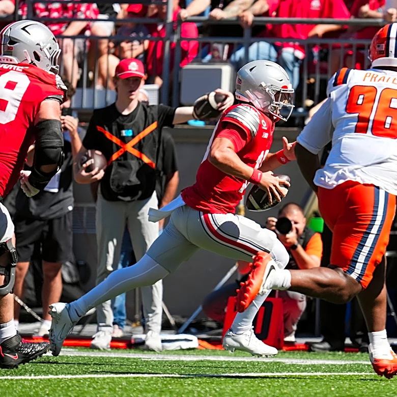 Ohio State quarterback Julian Sayin responds to Ryan Day challenge