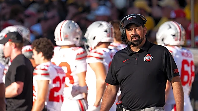 WATCH: Ohio State head coach Ryan Day reacts to the win over Iowa