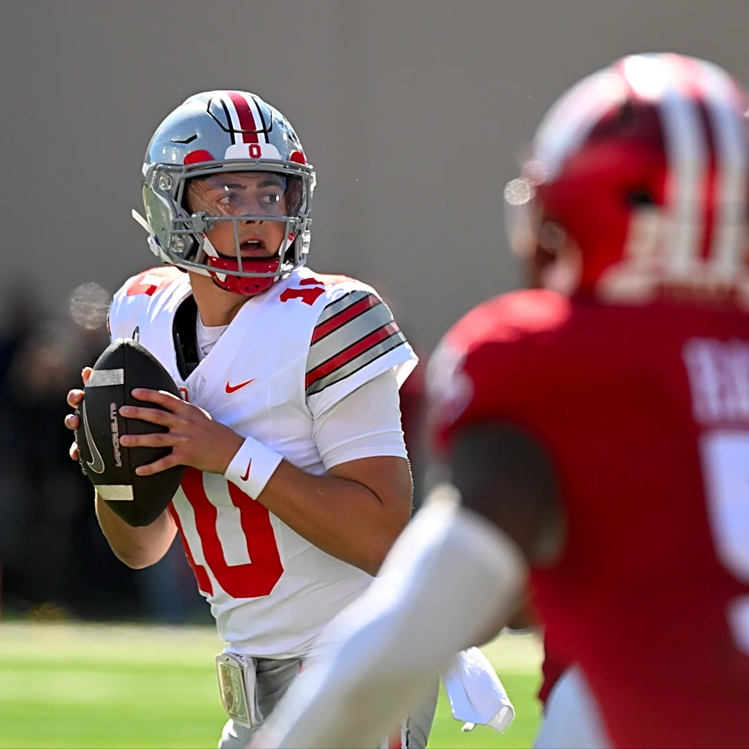 Ohio State QB Julian Sayin exits Indiana game with apparent injury