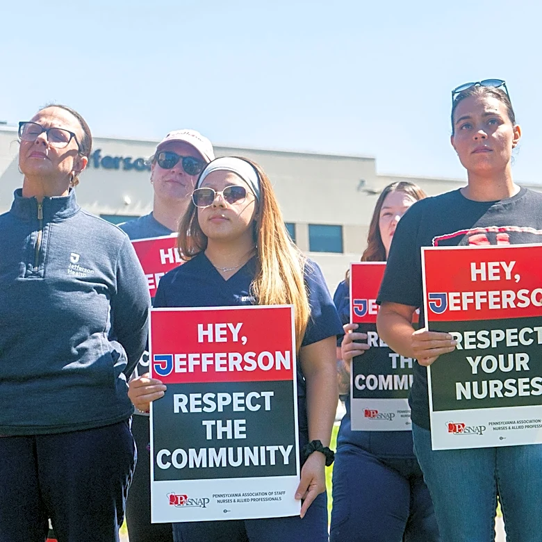 Nurses at Bucks County health care facility petitioning for union