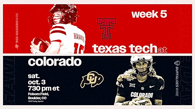 Where to watch Colorado vs. Texas Tech today: Time, TV, streaming