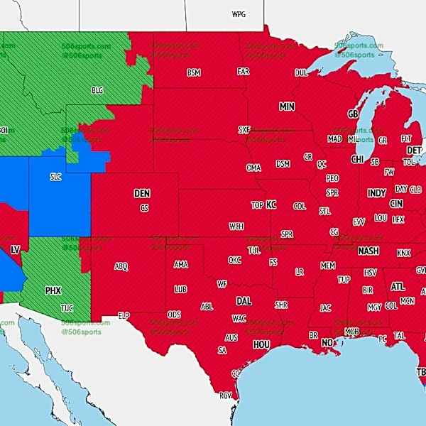 Cardinals vs. Seahawks TV coverage maps