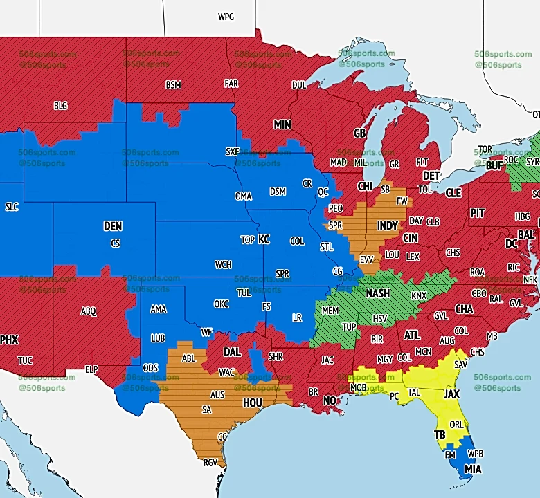 NFL Week 3 TV coverage maps