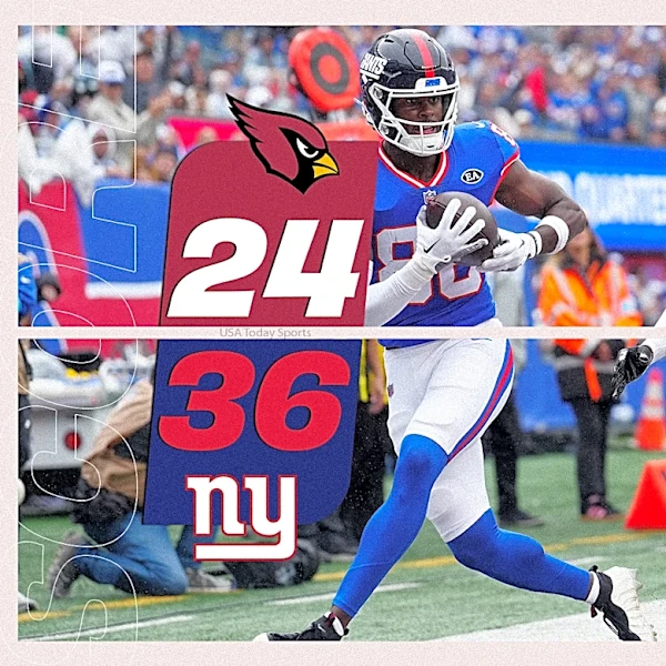 Giants 36, Cardinals 24: Arizona blows 14-3 lead in Week 4