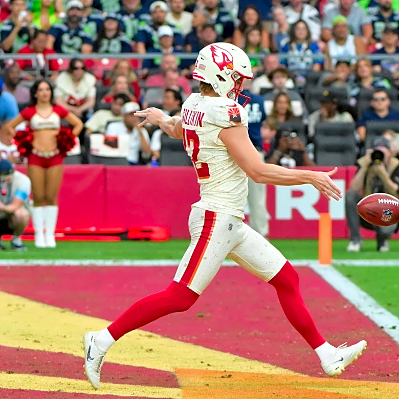 Arizona Cardinals P Blake Gillikin's punting struggles rarely mentioned this season