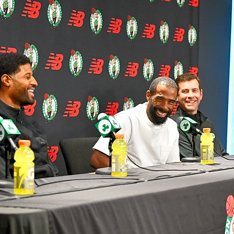 Paul George breaks down how he'll mesh game with Jayson Tatum for Boston Celtics