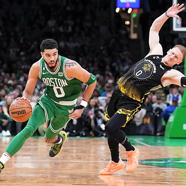 Jayson Tatum delivers on promise to Timberwolves guard Donte DiVincenzo