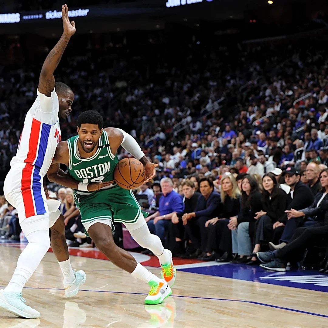 Paul George on historic Boston Celtics debut, loss to Pistons