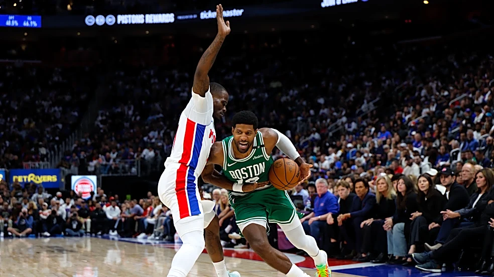 Paul George on historic Boston Celtics debut, loss to Pistons