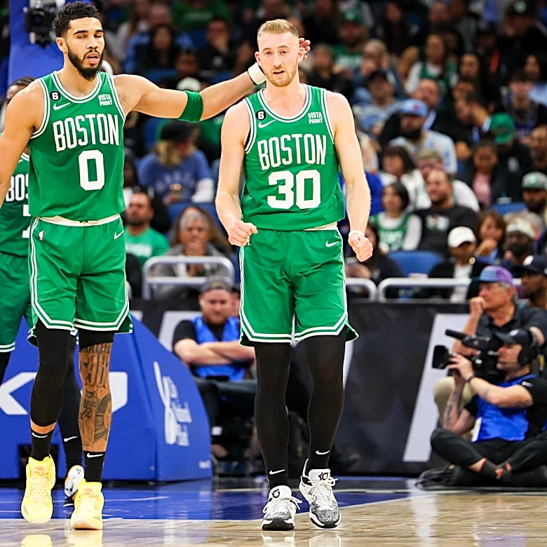 Sam Hauser on how Boston Celtics playing differently with Jayson Tatum