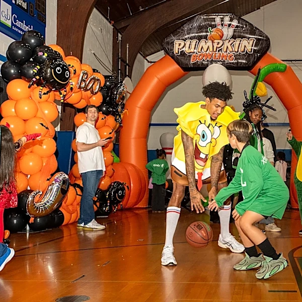 Boston Celtics host Halloween party for Watertown Boys and Girls Club