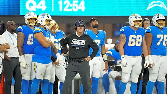 Jim Harbaugh explains controversial guard rotation in Chargers' opener